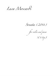 Violin Sonata No.1 (2014)