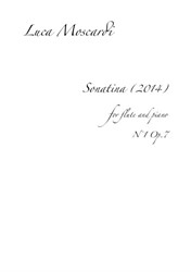 Sonatina for flute and piano No.1 (2014)